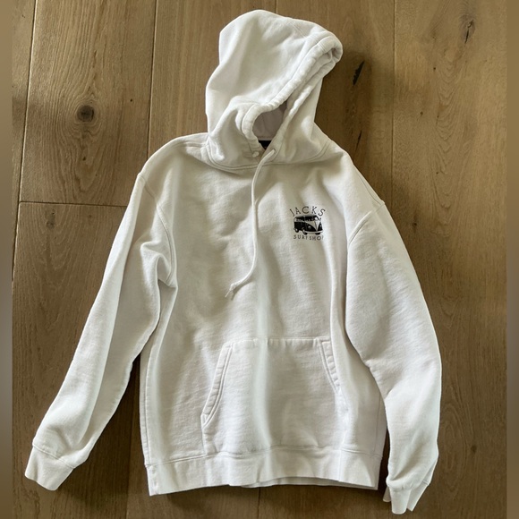 Jacks Surfboards Other - Jacks Surfboards White hooded Sweatshirt - large